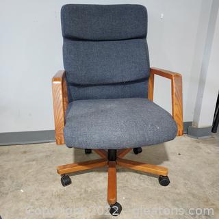 Nice Rolling Office Chair Rocks, Rolls and Swivels 