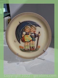 #280 First Edition Hummel Anniversary Plate “Stormy Weather” 1975 