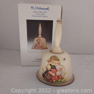 Hummel 1991 Annual Bell, Hum 713, Original Box, Signed