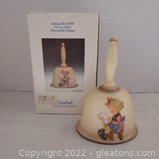 Hummel Annual Bell 1990, Bas-relief, Hum 712, Original Box, Signed , 13th Edition