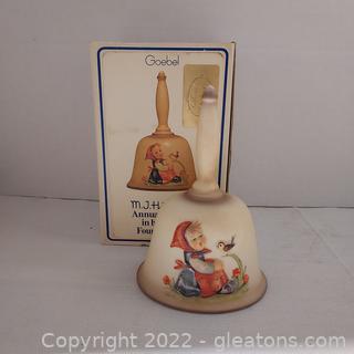 Hummel Annual Bell 1981, 4th Edition, Bas-relief, Hum 703, Original Box, Signed
