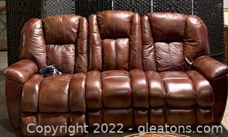 La-Z-Boy “Maverick” Leather Power Reclining Sofa 