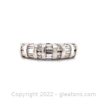 Appraised $6,000 14k .75 TCW Diamond Anniversary Ring Size 5
