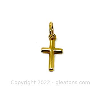 14kt Yellow Gold Cross Charm/Pendant 