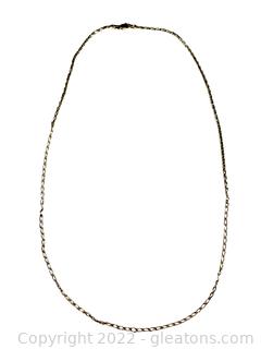 14k Yellow Gold Two Style Link Chain 