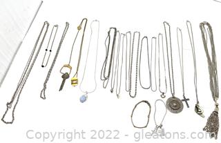 Collection of Silvertone Costume Jewelry 