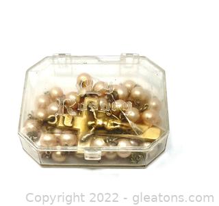 Vintage Imitation Pearl Rosary 