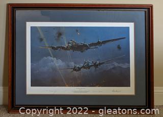 “Lancaster Under Attack” by Robert Taylor, Limited Edition           