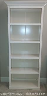 White 4 Shelf Bookcase (Matches 6502B) 