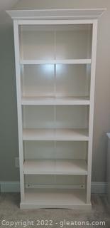White 4 Shelf Bookcase (Matches 6502A)