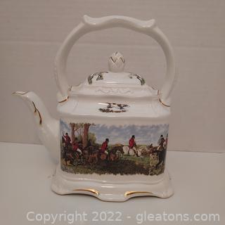 Lovely Crown Dorset Staffordshire Porcelain Teapot 