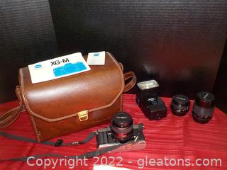 Minolta XG-M 35mm Single-Lens Reflex Camera (Circa 1981-2) 