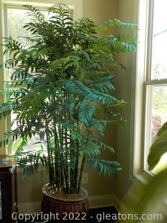 Artificial Bamboo Plant in a Large Natural Pot 