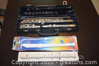 Artley Silver Plated Open Hole Flute-Yamaha Recorder-Flute Recorder 