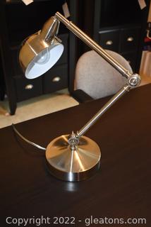 Chrome Angled Desk Lamp 