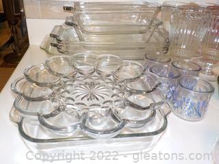 Kitchen Glassware for Baking ,Drinking, Mixing, Storing…