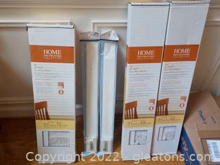 3 Boxes of New White 2-Inch Faux Wood Blinds from Home Decorates Collection One more box of Blinds at Lot 5007.