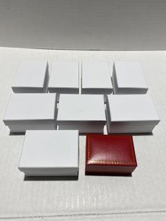 Double Ring Cufflinks Gift Ring Box Lot 