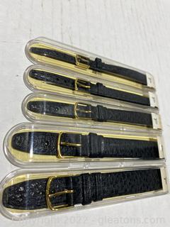 Hirsch Saddle Leather Watch Band Lot (B)