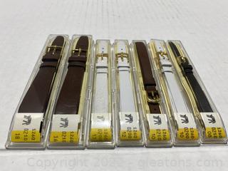 Hirsch Quality Calf 0200 & 0210 Leather Watch Band Lot