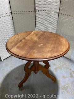 Antique Victorian Round Table