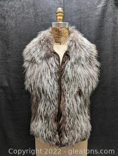 MNST Minuosite Fox Fur Vest with Pockets 