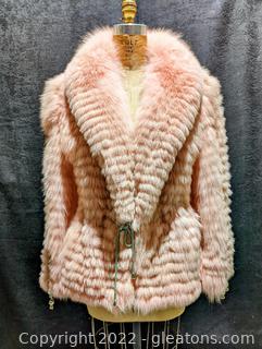 Luxury Pink Arctic Fox Coat 