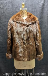 Eastern Furriers Muscrat Fur Coat 