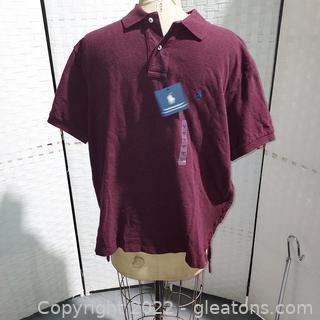 Polo by Ralph Lauren Aged Wine Custom fit Men’s Polo Shirt with tags