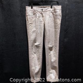 Roberto Cavalli Reptillian Jeans with Tags