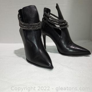 Luxury Rebel Women’s black Leather Sienna Ankle Boot
