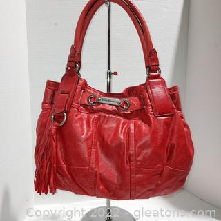 Juicy Couture Red Leather Boho Purse