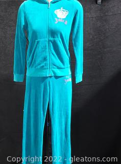 Juicy Couture Turquoise Perfectly Packed Hoodie and D/S Pants with Tags