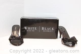 White House Black Market Black High Heels with Box 