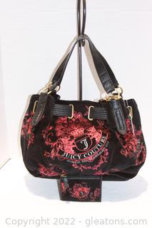 New with Tags Juicy Couture Royal Crest Black Handbag 