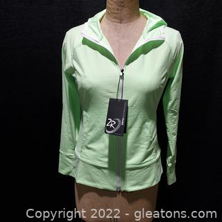 Lime Green Zero Restriction Ladies Full Zip Hoodie with Tags