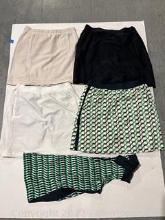 4 Ladies Small Skirts & 1 XS Top 