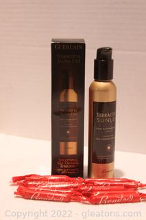 Guerlain Terracotta Sunless Self-Tanning Emulsion & 10 Bond No.9 New York Perfume Samples 
