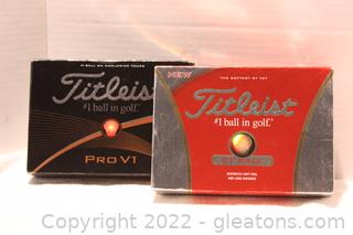 Fitleist 2 Dozen Golf Balls in Boxes 