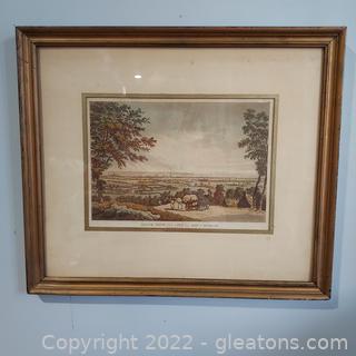 Frame Print “South View of the City and Bay of Dublin” 