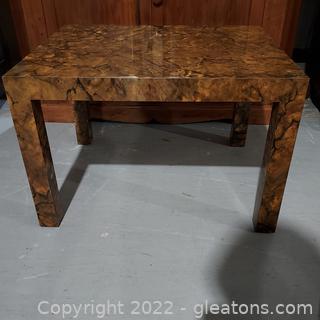 Fabulous Burl Parsons End Table Designed by Miles Baughman for the Thayer Coggin Co.