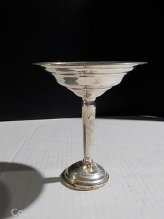 Weighted Silver Pedestal Candy Dish/Compote 