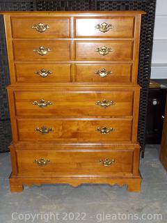 Vintage Maple Color Tell City Chair Co. Chest of Drawers Goes with 2962A, 2962B, 2963 