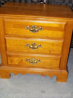 Vintage Maple Color Tell City Chair Co.Night Stand Goes with 2963, 2961, 2962A