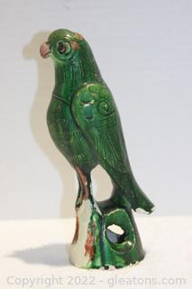 Mid Century Ceramic Parrot Figurine 