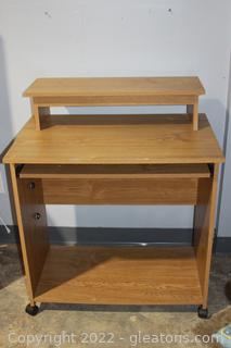 Compact Desk with Sliding Drawer 