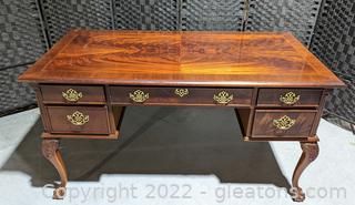 Exquisite Chippendale Style Executive Desk 