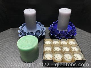Colorful Candle Bundle (Lot of 4)