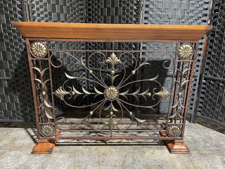 Wood & Metal Accent Console Table 