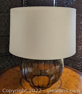 Contemporary Glass Globe Table Lamp 